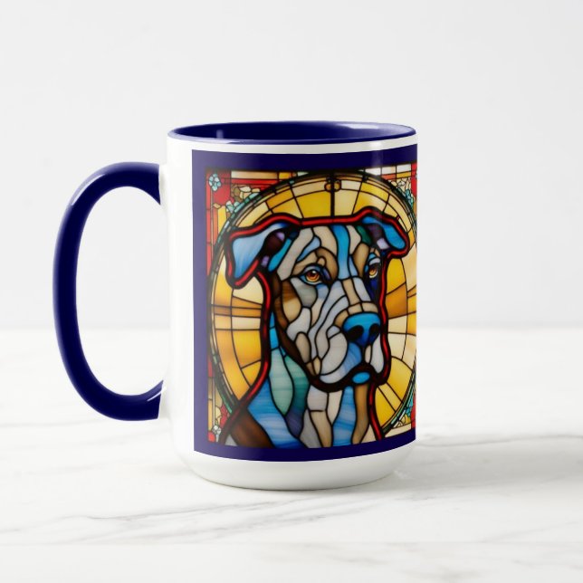 Cute Great Dane Ceramic Coffee Mug (Left)