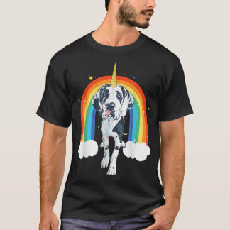 Cute Great Dane Dog German Mastiff Unicorn T-Shirt