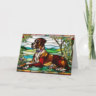Cute Great Dane Dog Greeting Card