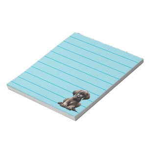 Cute Great Dane Puppy Notepad
