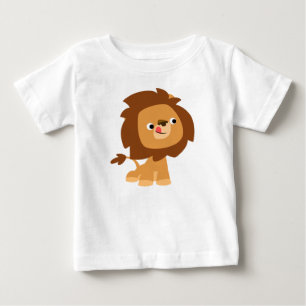 Cute Greedy Cartoon Lion Baby T-Shirt