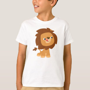 Cute Greedy Cartoon Lion Children T-Shirt