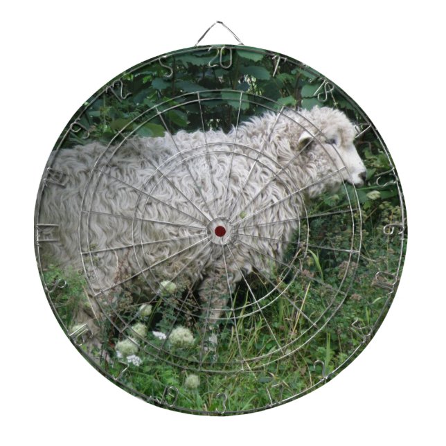 Cute Greedy Sheep Eating Dart Board (Front)