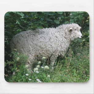 Cute Greedy Sheep Eating Mousepad