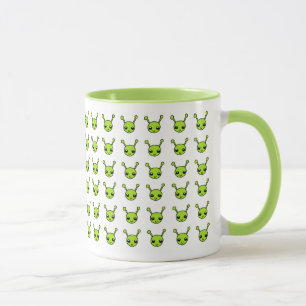 Cute Green Aliens Mug