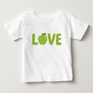 Cute Green Apple LOVE Kids T-Shirt