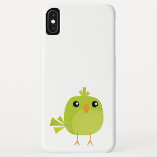 Cute Green Bird Cartoon iPhone XS Max Case