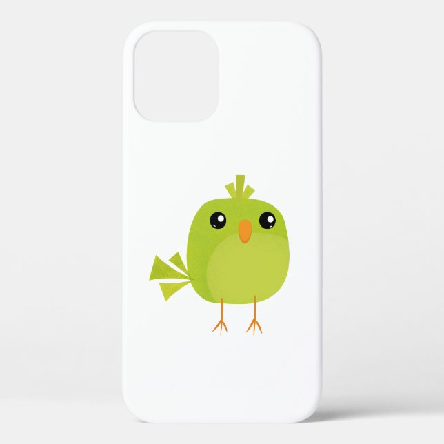 Cute Green Bird Cartoon Case-Mate iPhone Case (Back)