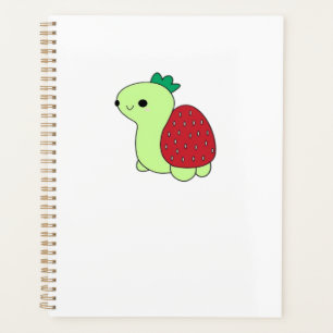 Cute green blushing strawberry turtle Classic T-Sh Planner