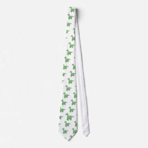 Cute Green Brontosaurus Tie