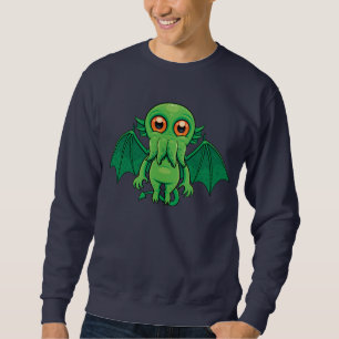 Cute Green Cthulhu Monster Sweatshirt