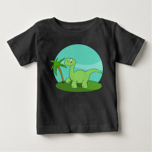 Cute Green Dinosaur Baby T-Shirt