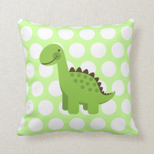 Cute Green Dinosaur Cushion