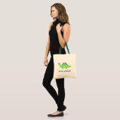 Cute Green Dinosaur Kids Tote Bag (Front (Model))