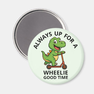 Cute Green Dinosaur Magnet