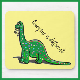 Cute Green Dinosaur Mousepad