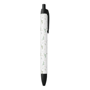 Cute Green Dinosaur Pattern Black Ink Pen