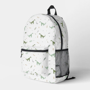 Cute Green Dinosaur Pattern Printed Backpack