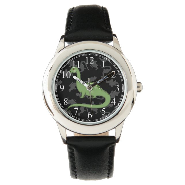 Cute Green Dinosaur Watch (Front)