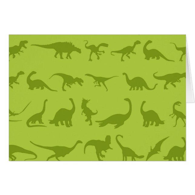 Cute Green Dinosaurs Patterns for Boys (Front Horizontal)