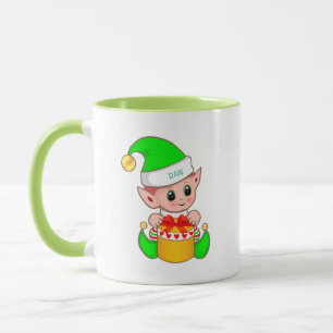 Cute Green Elf Mug