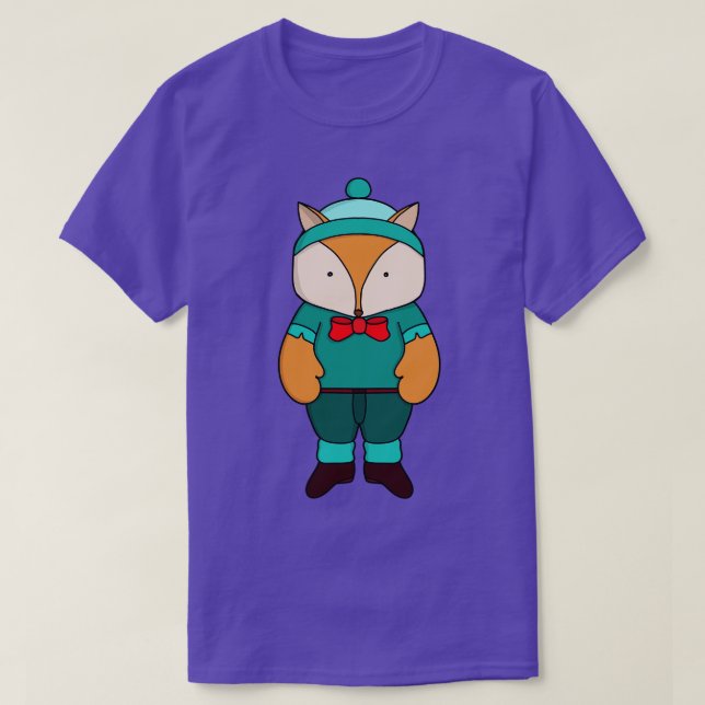 Cute green fox T-Shirt (Design Front)