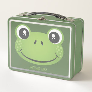 Cute Green Frog Back To School Ivoke Lunchbox