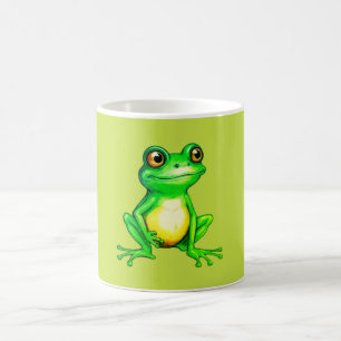 Cute Green Frog Coffee Mug