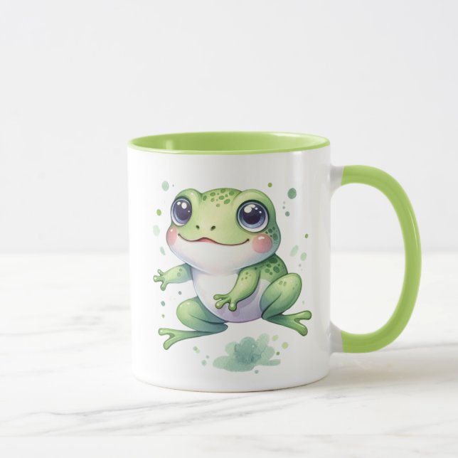 Cute Green Frog Mug (Right)