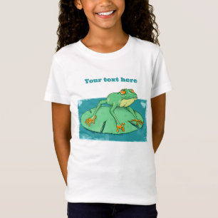 Cute green frog on a lily pad T-Shirt