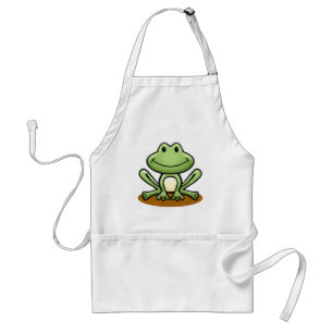 Cute Green Frog Standard Apron