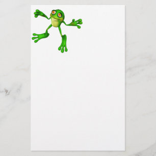 Cute Green Froggy Stationery