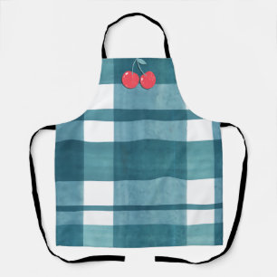 Cute green gingham apron