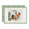 Cute Green Gingham Plaid Custom Photo Christmas