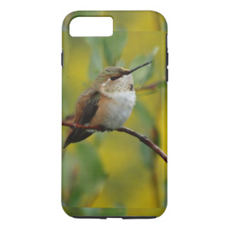 cute green Hummingbird yellow background iPhone 8 Plus/7 Plus Case