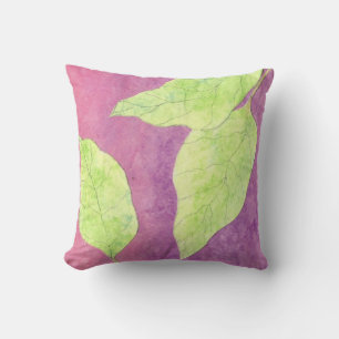 CUTE GREEN LEAVES  pillow