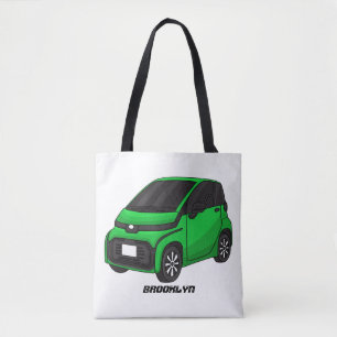 Cute green micro sized car tote bag