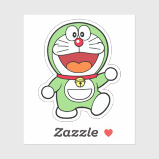 Cute Green Mini Doraemon Anime