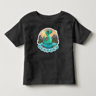 Cute Green Ogopogo the Okanagan Lake Monster Toddler T-Shirt
