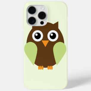 Cute Green Owl iPhone 15 Pro Max Case