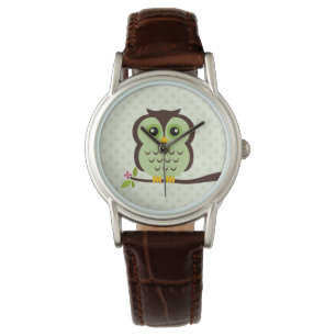 Cute Green Owl Watch