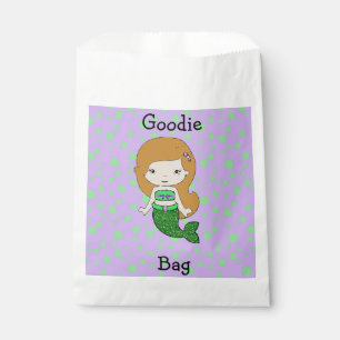 Cute Green & Purple  Mermaid Goodie Bag