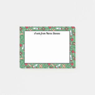 Cute Green Red Pattern - A Note From the Nurse