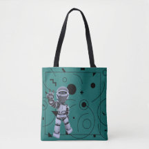 Cute Green Robot Geometrical Shapes Kids