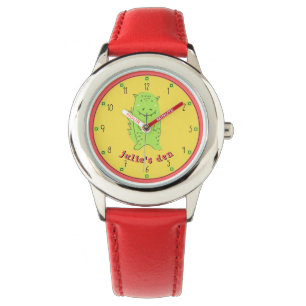 Cute Green Spiky Dinosaur Dragon Watch