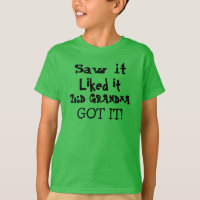 Cute Green Spoiled By Grandma T Shirt