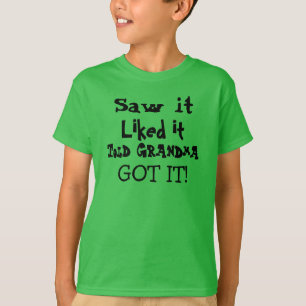 Cute Green Spoiled By Grandma T Shirt