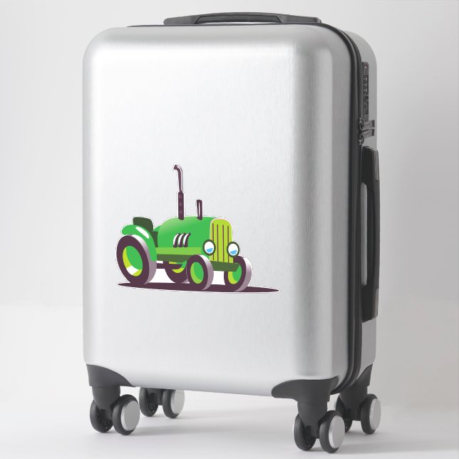 Cute Green Tractor (Suitcase)