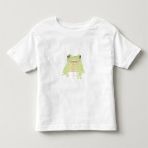 Cute Green Tree Frog - transparent. Toddler T-Shirt