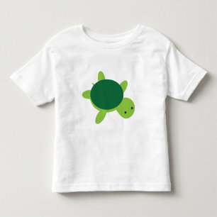 Cute Green Turtle Toddler T-Shirt